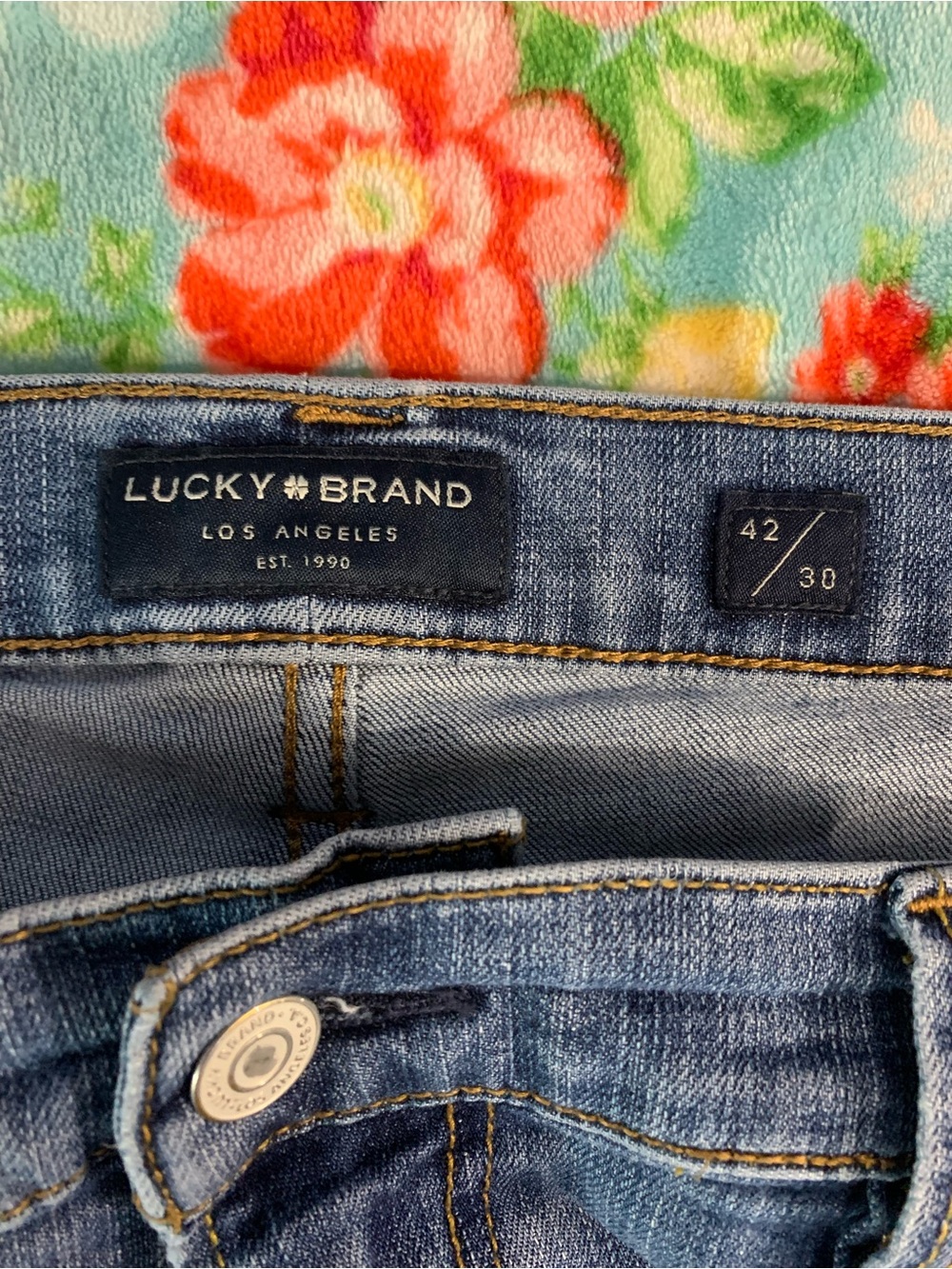 Mens Lucky Brand Classic 181 Relaxed Fit Straight Leg Jeans 42-30 - Picture 5 of 8